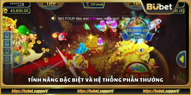 Các tính năng nổi bật và phần thưởng hấp dẫn trong game