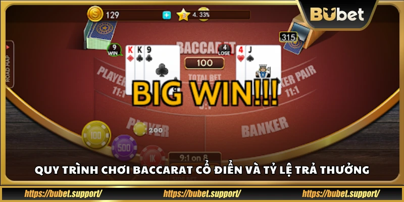 Cách chơi Baccarat cổ điển từng bước
