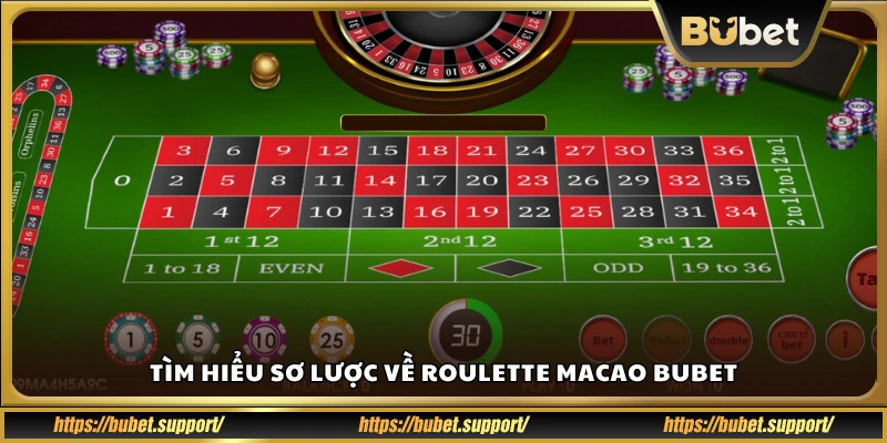 Giới thiệu nhanh Roulette Macao tại Bubet